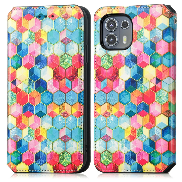For Motorola Edge 20 Lite Colorful Magnetic Horizontal Flip PU Leather Case with Holder & Card Slot & Wallet