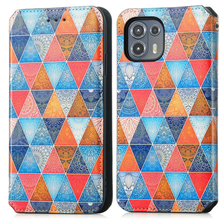 For Motorola Edge 20 Lite Colorful Magnetic Horizontal Flip PU Leather Case with Holder & Card Slot & Wallet