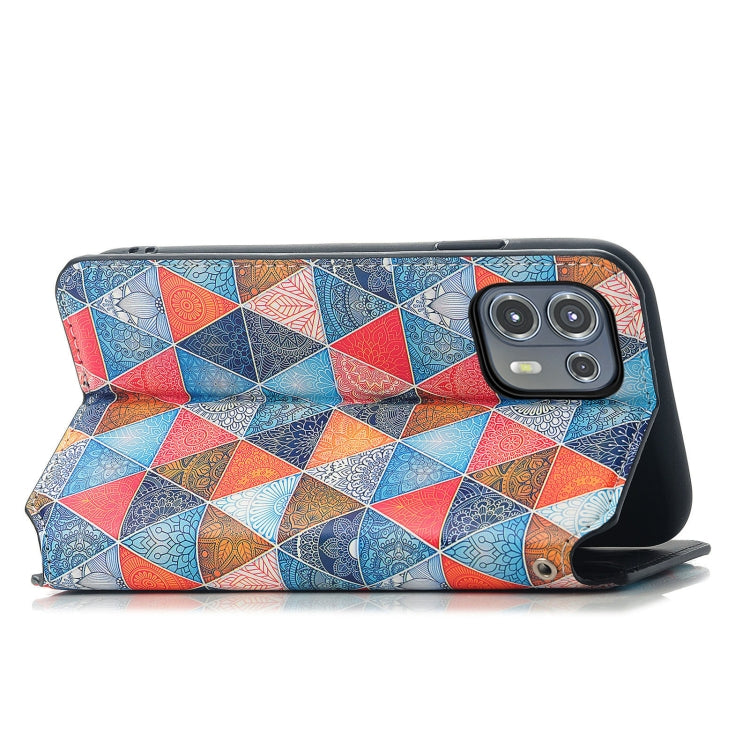 For Motorola Edge 20 Lite Colorful Magnetic Horizontal Flip PU Leather Case with Holder & Card Slot & Wallet