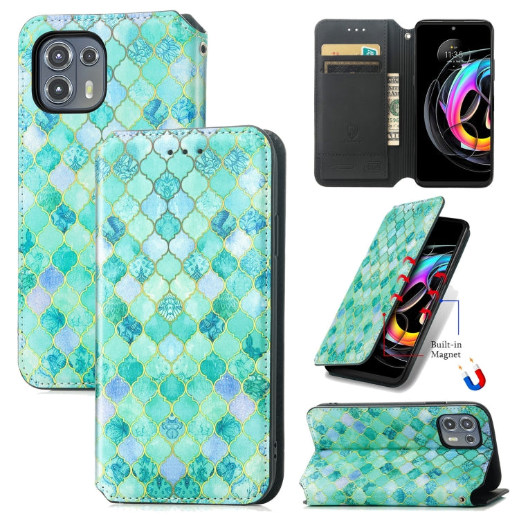 For Motorola Edge 20 Lite Colorful Magnetic Horizontal Flip PU Leather Case with Holder & Card Slot & Wallet