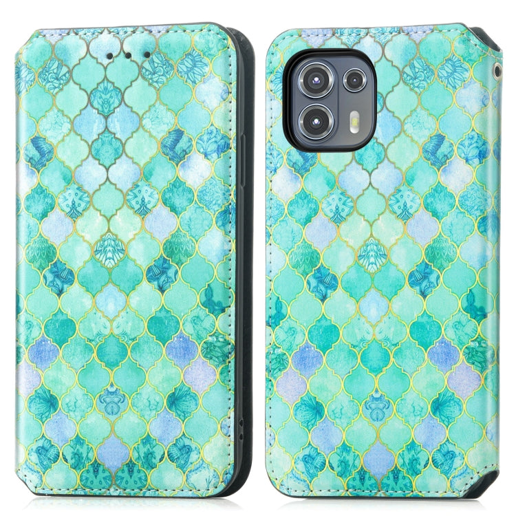 For Motorola Edge 20 Lite Colorful Magnetic Horizontal Flip PU Leather Case with Holder & Card Slot & Wallet