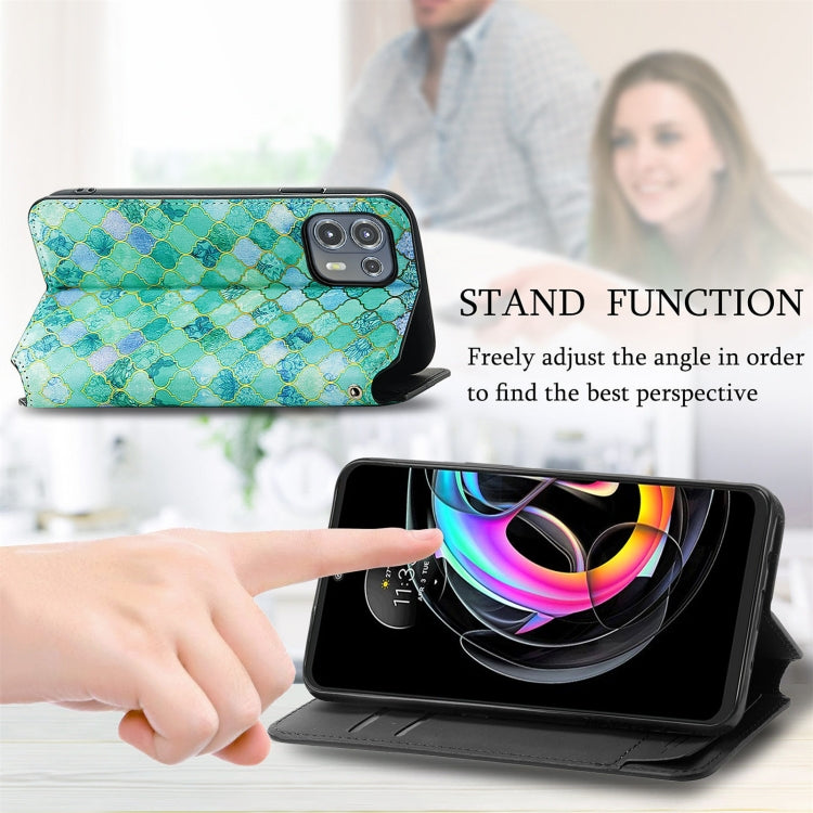 For Motorola Edge 20 Lite Colorful Magnetic Horizontal Flip PU Leather Case with Holder & Card Slot & Wallet
