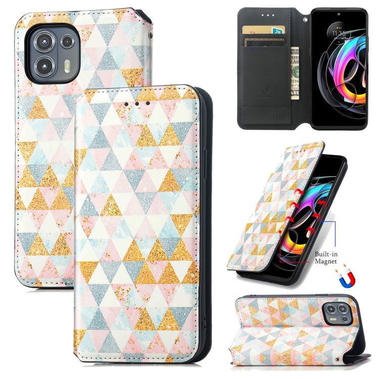 For Motorola Edge 20 Lite Colorful Magnetic Horizontal Flip PU Leather Case with Holder & Card Slot & Wallet