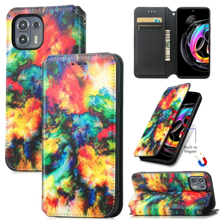 For Motorola Edge 20 Lite Colorful Magnetic Horizontal Flip PU Leather Case with Holder & Card Slot & Wallet