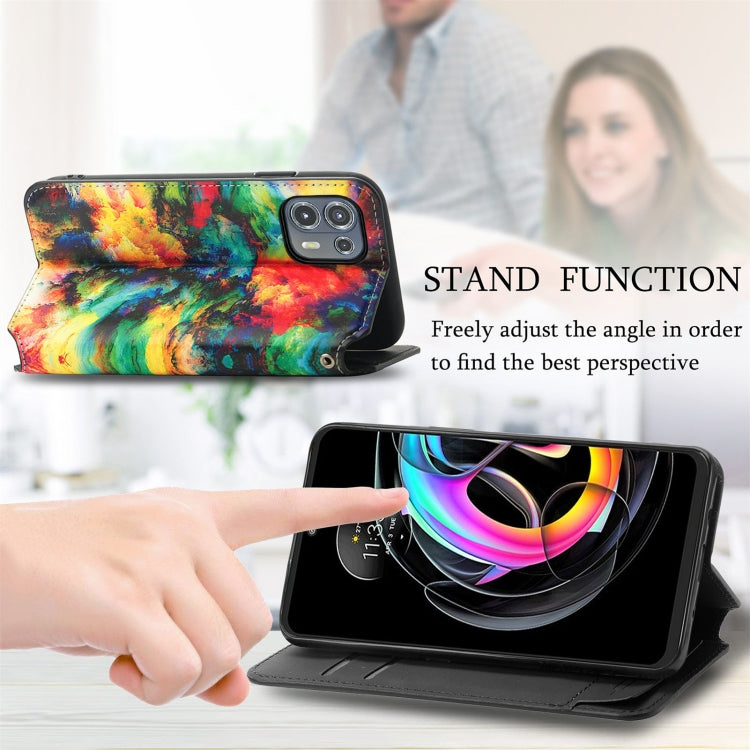 For Motorola Edge 20 Lite Colorful Magnetic Horizontal Flip PU Leather Case with Holder & Card Slot & Wallet