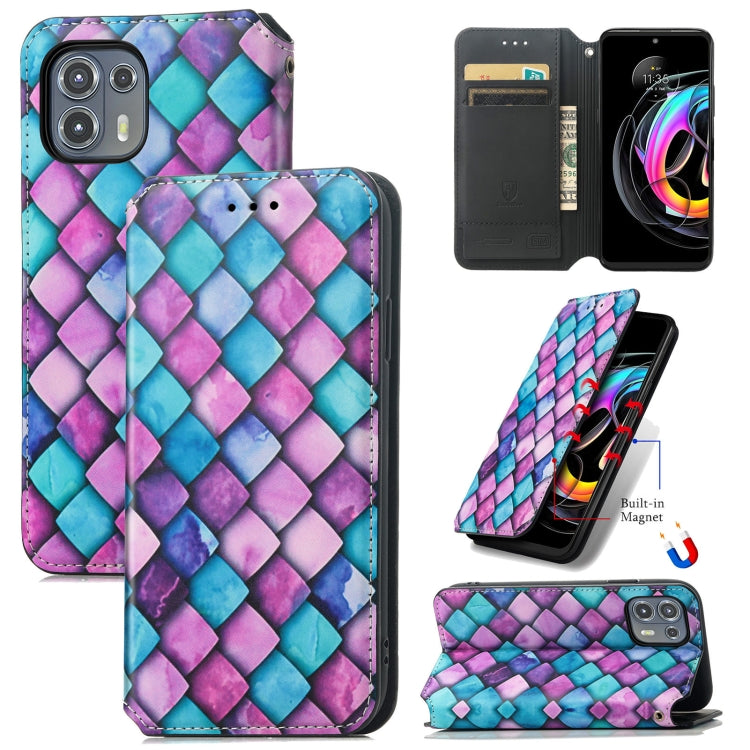 For Motorola Edge 20 Lite Colorful Magnetic Horizontal Flip PU Leather Case with Holder & Card Slot & Wallet