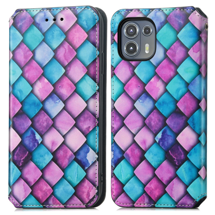 For Motorola Edge 20 Lite Colorful Magnetic Horizontal Flip PU Leather Case with Holder & Card Slot & Wallet