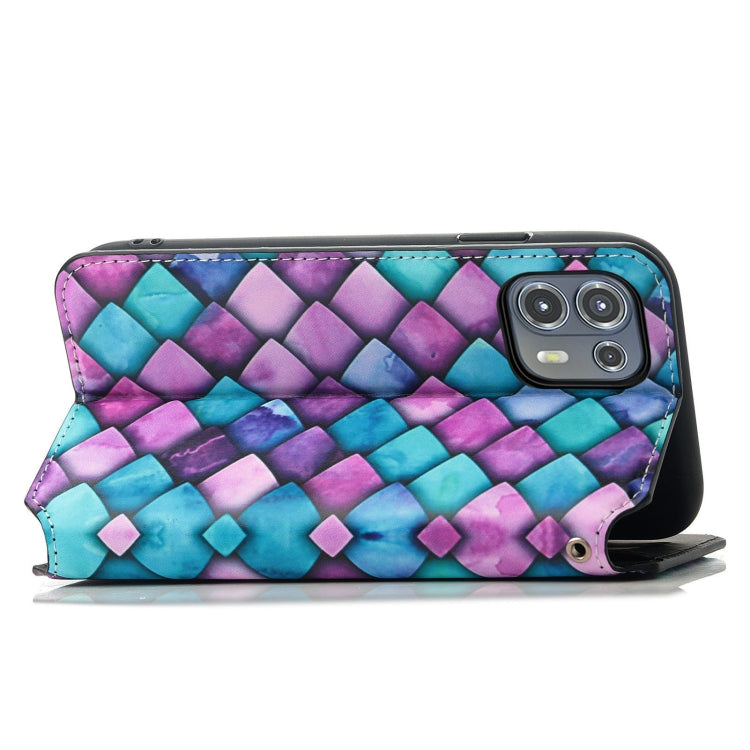 For Motorola Edge 20 Lite Colorful Magnetic Horizontal Flip PU Leather Case with Holder & Card Slot & Wallet