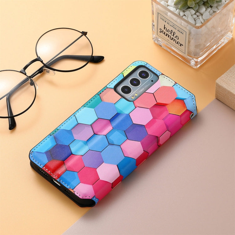 For Motorola Edge 20 Colorful Magnetic Horizontal Flip PU Leather Case with Holder & Card Slot & Wallet