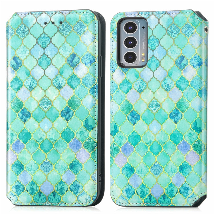 For Motorola Edge 20 Colorful Magnetic Horizontal Flip PU Leather Case with Holder & Card Slot & Wallet