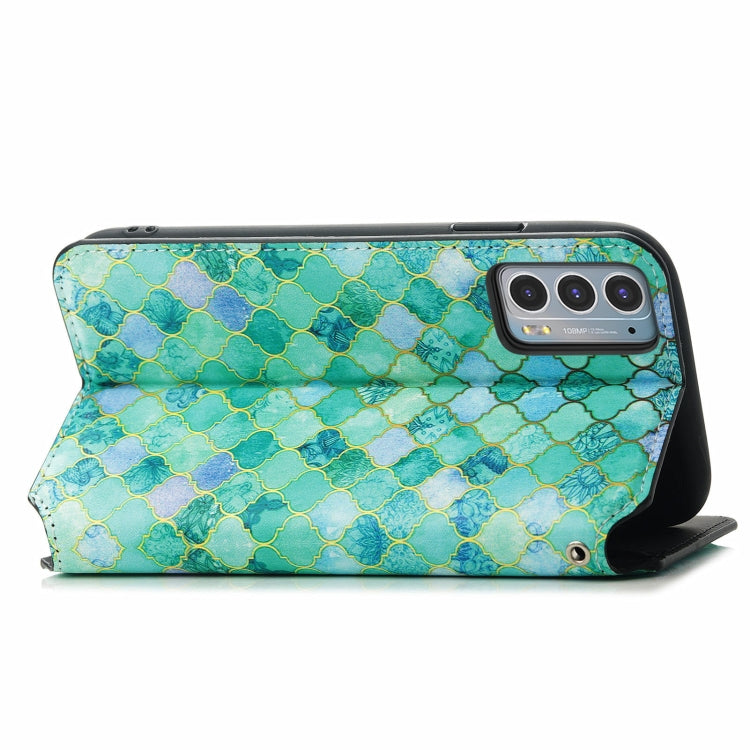 For Motorola Edge 20 Colorful Magnetic Horizontal Flip PU Leather Case with Holder & Card Slot & Wallet