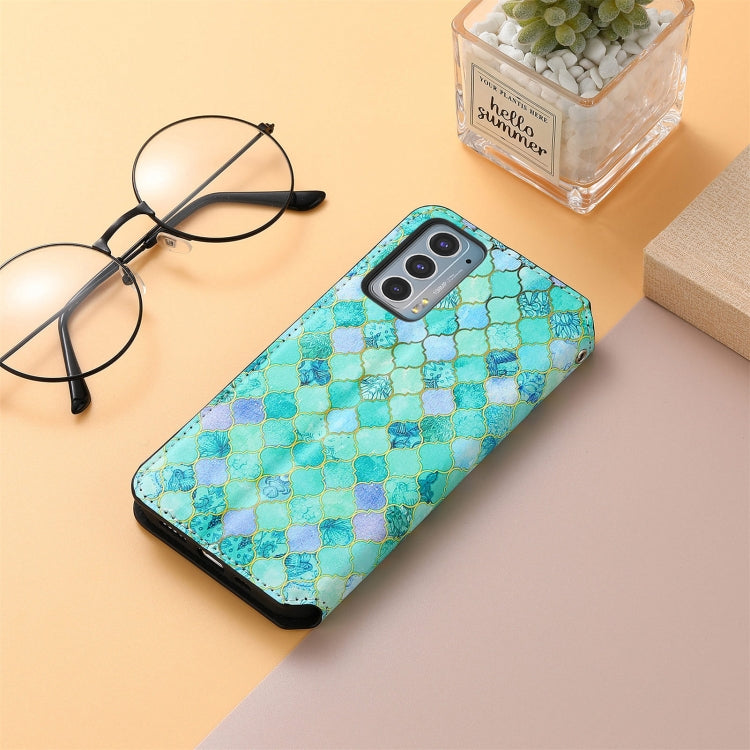 For Motorola Edge 20 Colorful Magnetic Horizontal Flip PU Leather Case with Holder & Card Slot & Wallet