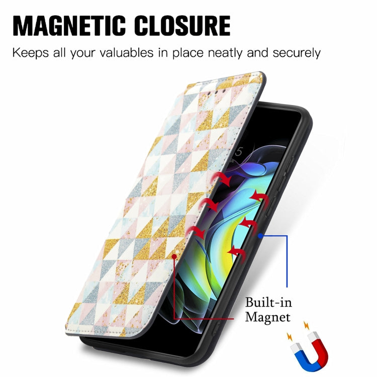 For Motorola Edge 20 Colorful Magnetic Horizontal Flip PU Leather Case with Holder & Card Slot & Wallet