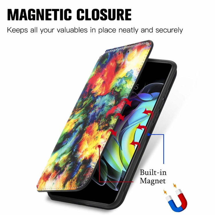 For Motorola Edge 20 Colorful Magnetic Horizontal Flip PU Leather Case with Holder & Card Slot & Wallet