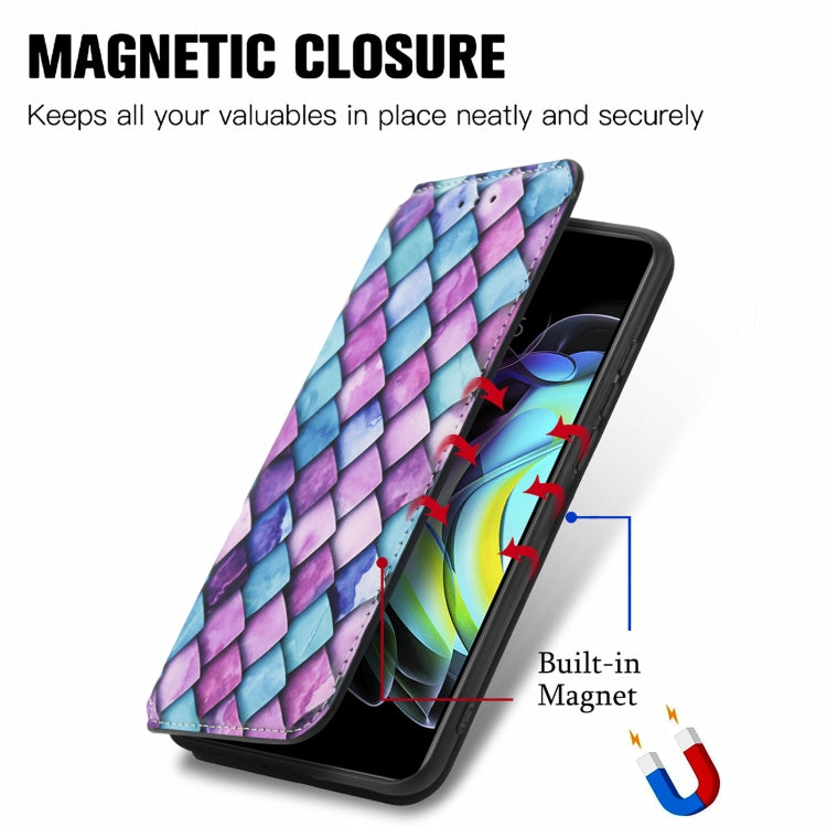 For Motorola Edge 20 Colorful Magnetic Horizontal Flip PU Leather Case with Holder & Card Slot & Wallet