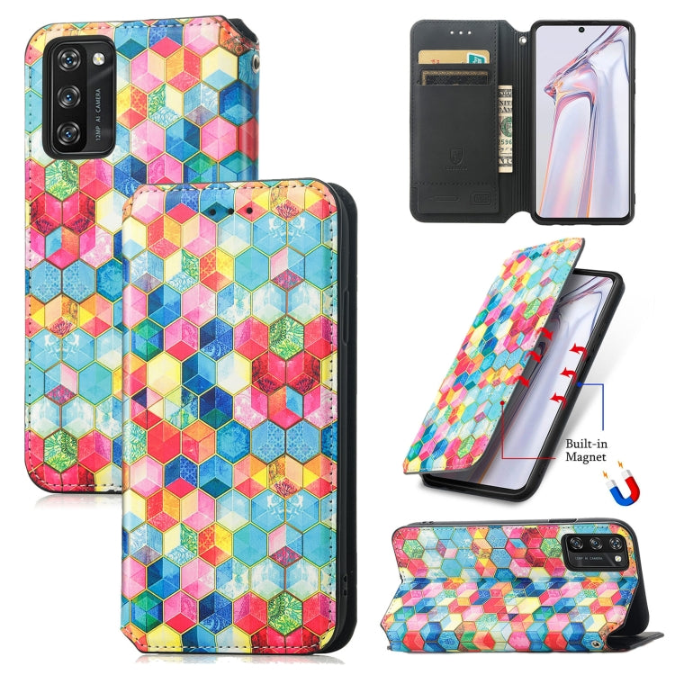 For Blackview A100 Colorful Magnetic Horizontal Flip PU Leather Case with Holder & Card Slot & Wallet