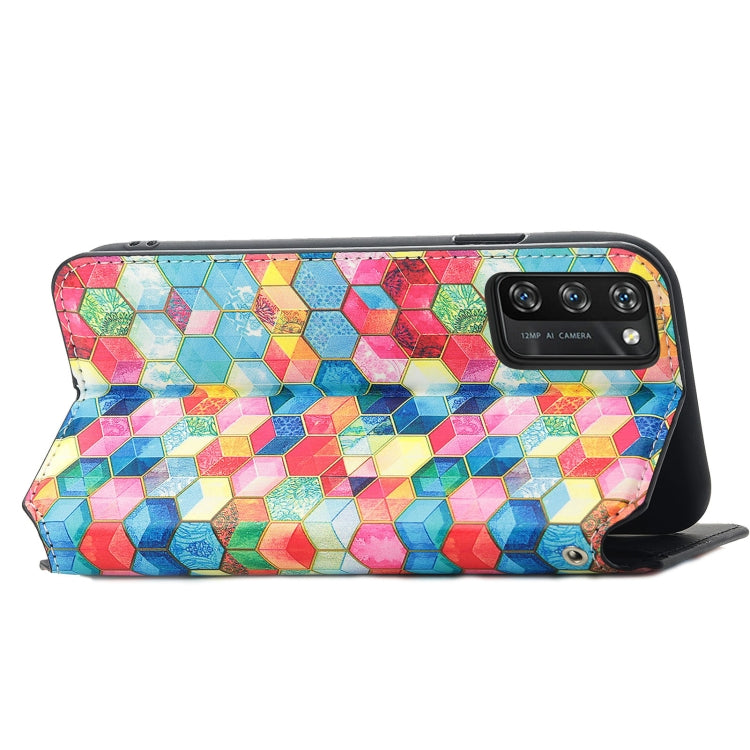 For Blackview A100 Colorful Magnetic Horizontal Flip PU Leather Case with Holder & Card Slot & Wallet