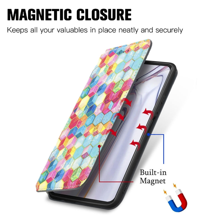 For Blackview A100 Colorful Magnetic Horizontal Flip PU Leather Case with Holder & Card Slot & Wallet