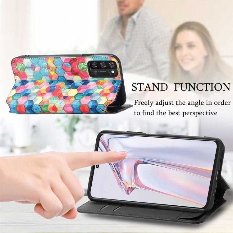 For Blackview A100 Colorful Magnetic Horizontal Flip PU Leather Case with Holder & Card Slot & Wallet