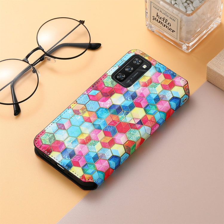 For Blackview A100 Colorful Magnetic Horizontal Flip PU Leather Case with Holder & Card Slot & Wallet