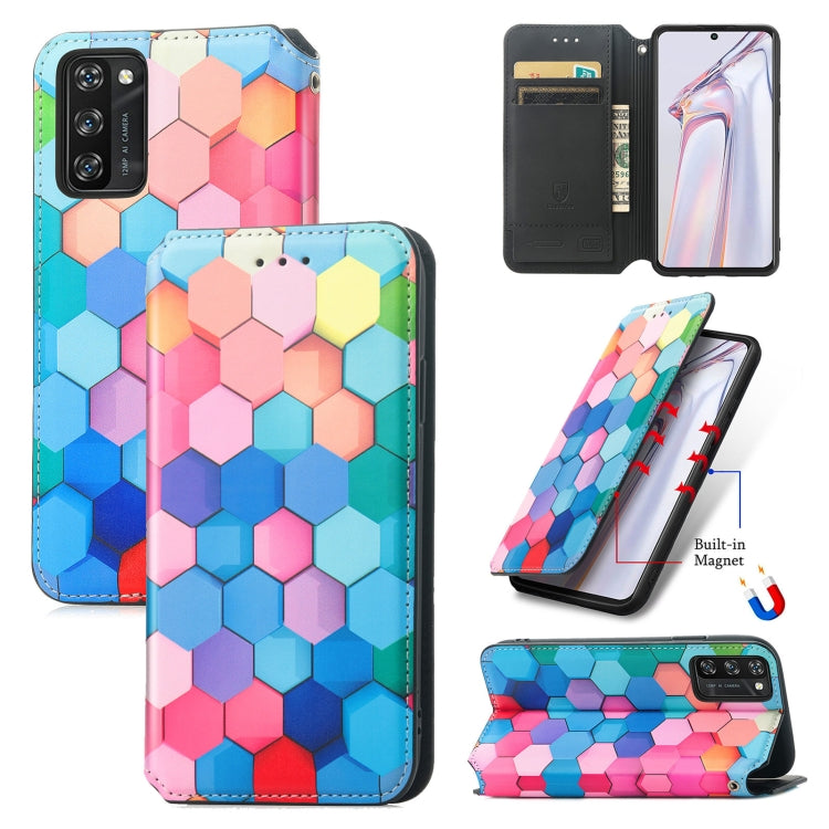 For Blackview A100 Colorful Magnetic Horizontal Flip PU Leather Case with Holder & Card Slot & Wallet