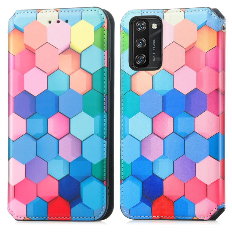 For Blackview A100 Colorful Magnetic Horizontal Flip PU Leather Case with Holder & Card Slot & Wallet