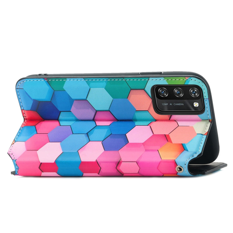 For Blackview A100 Colorful Magnetic Horizontal Flip PU Leather Case with Holder & Card Slot & Wallet