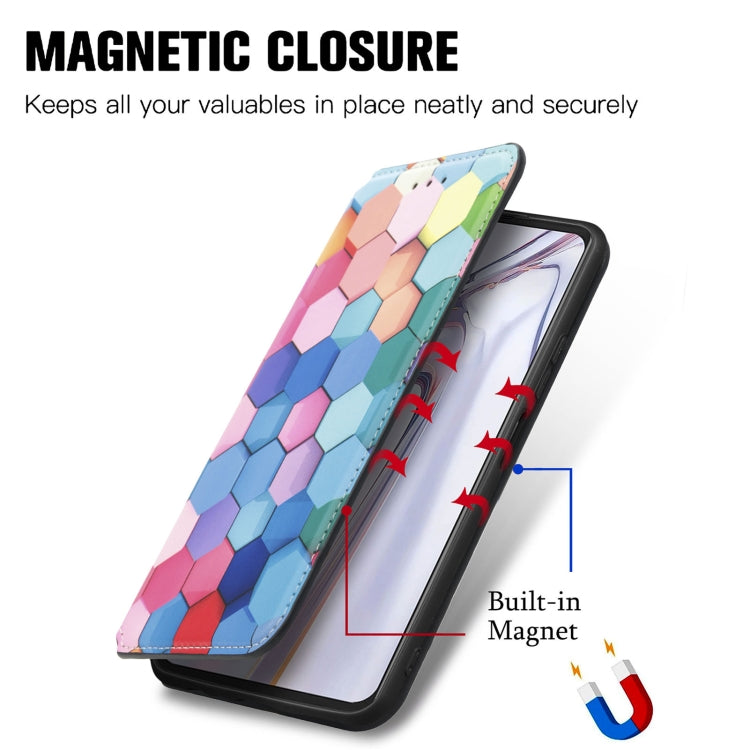 For Blackview A100 Colorful Magnetic Horizontal Flip PU Leather Case with Holder & Card Slot & Wallet