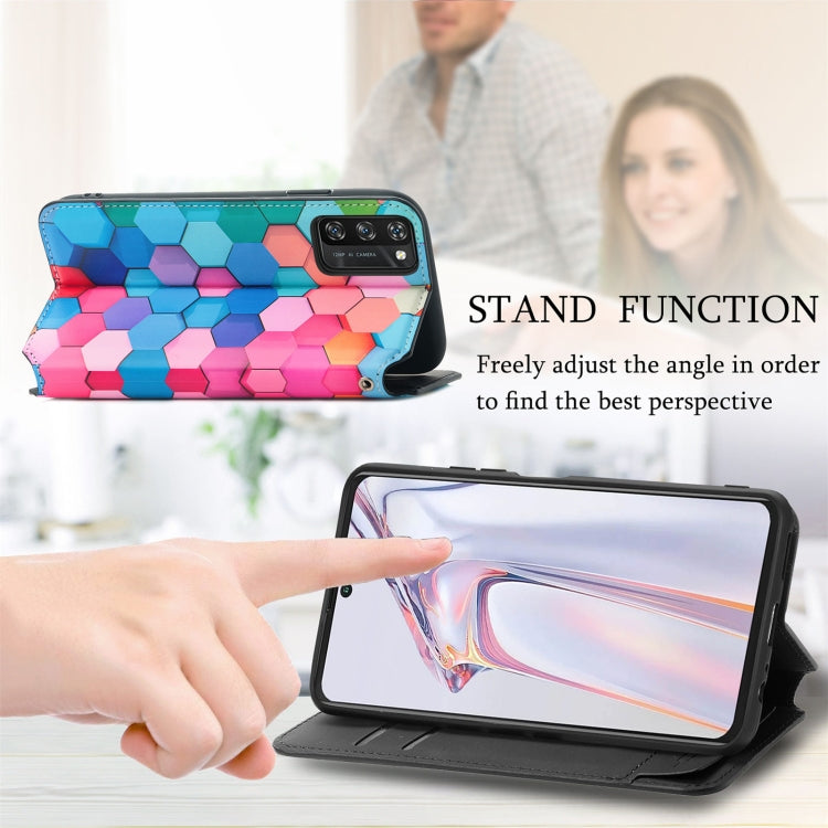 For Blackview A100 Colorful Magnetic Horizontal Flip PU Leather Case with Holder & Card Slot & Wallet