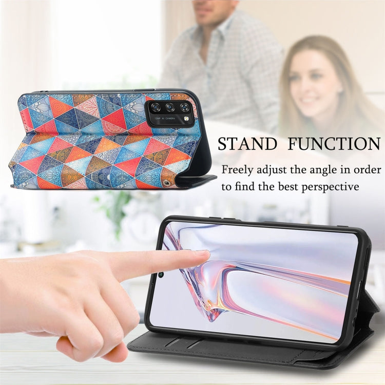 For Blackview A100 Colorful Magnetic Horizontal Flip PU Leather Case with Holder & Card Slot & Wallet