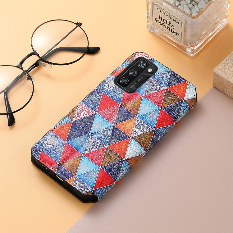For Blackview A100 Colorful Magnetic Horizontal Flip PU Leather Case with Holder & Card Slot & Wallet