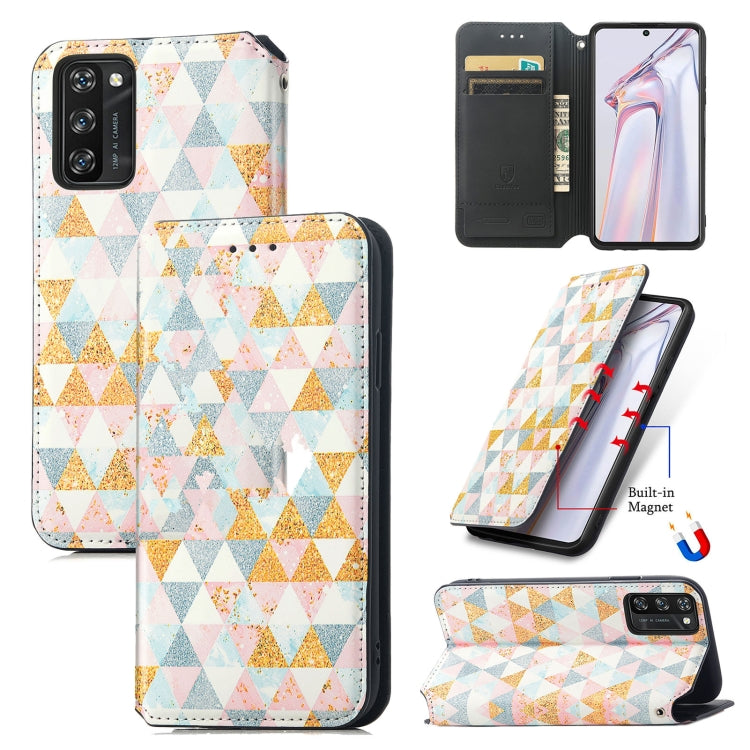For Blackview A100 Colorful Magnetic Horizontal Flip PU Leather Case with Holder & Card Slot & Wallet