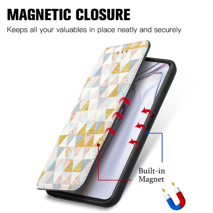 For Blackview A100 Colorful Magnetic Horizontal Flip PU Leather Case with Holder & Card Slot & Wallet