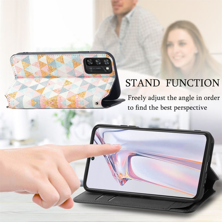 For Blackview A100 Colorful Magnetic Horizontal Flip PU Leather Case with Holder & Card Slot & Wallet