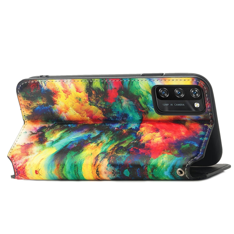 For Blackview A100 Colorful Magnetic Horizontal Flip PU Leather Case with Holder & Card Slot & Wallet