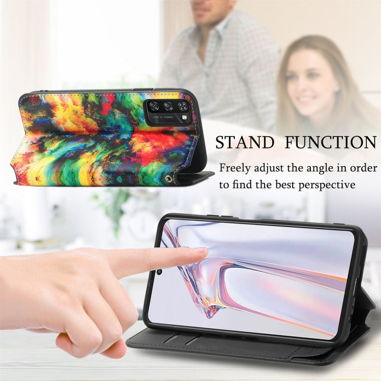 For Blackview A100 Colorful Magnetic Horizontal Flip PU Leather Case with Holder & Card Slot & Wallet