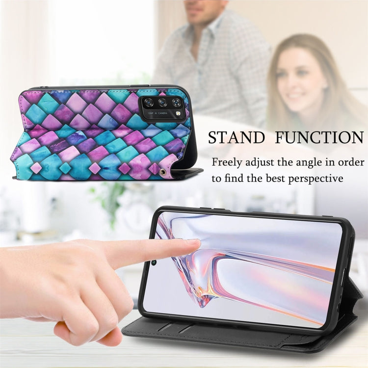 For Blackview A100 Colorful Magnetic Horizontal Flip PU Leather Case with Holder & Card Slot & Wallet