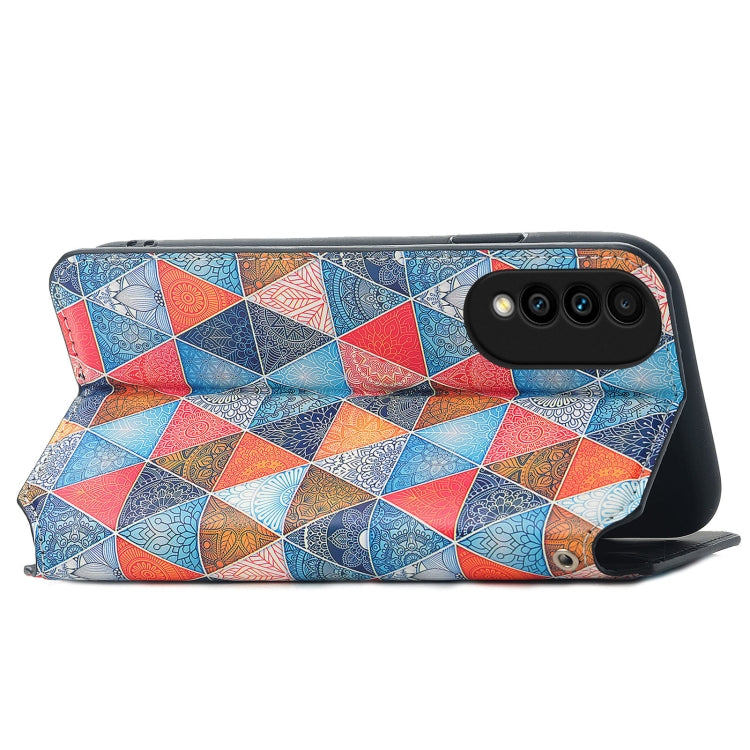 For Huawei nova 8 SE Youth Colorful Magnetic Horizontal Flip PU Leather Case with Holder & Card Slot & Wallet
