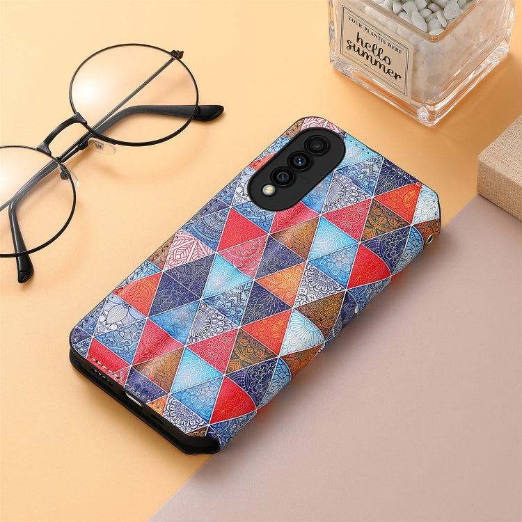 For Huawei nova 8 SE Youth Colorful Magnetic Horizontal Flip PU Leather Case with Holder & Card Slot & Wallet