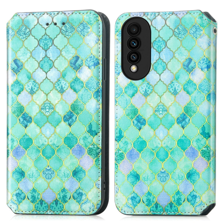 For Huawei nova 8 SE Youth Colorful Magnetic Horizontal Flip PU Leather Case with Holder & Card Slot & Wallet