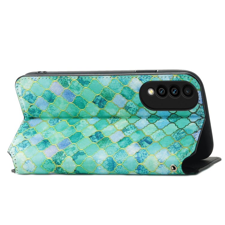 For Huawei nova 8 SE Youth Colorful Magnetic Horizontal Flip PU Leather Case with Holder & Card Slot & Wallet