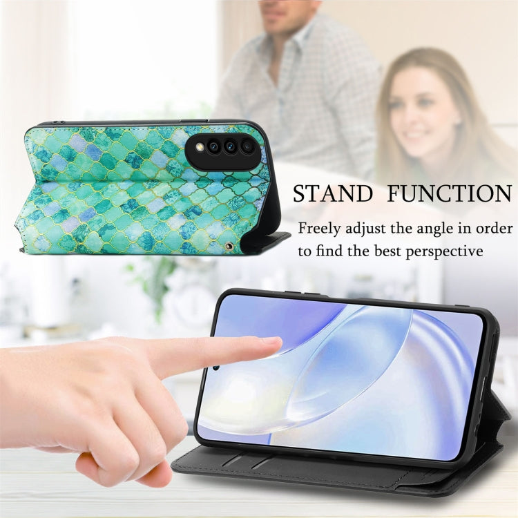 For Huawei nova 8 SE Youth Colorful Magnetic Horizontal Flip PU Leather Case with Holder & Card Slot & Wallet