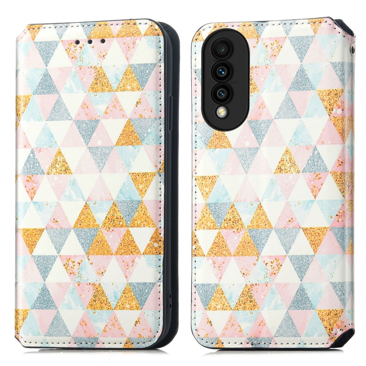 For Huawei nova 8 SE Youth Colorful Magnetic Horizontal Flip PU Leather Case with Holder & Card Slot & Wallet