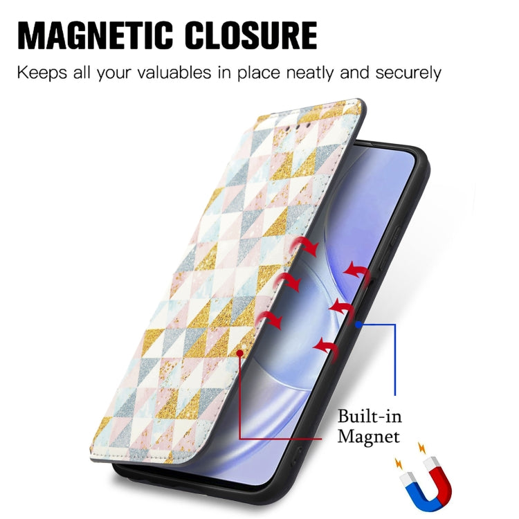 For Huawei nova 8 SE Youth Colorful Magnetic Horizontal Flip PU Leather Case with Holder & Card Slot & Wallet