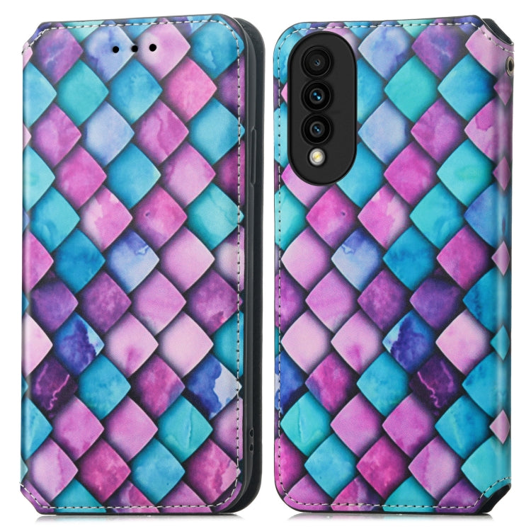 For Huawei nova 8 SE Youth Colorful Magnetic Horizontal Flip PU Leather Case with Holder & Card Slot & Wallet
