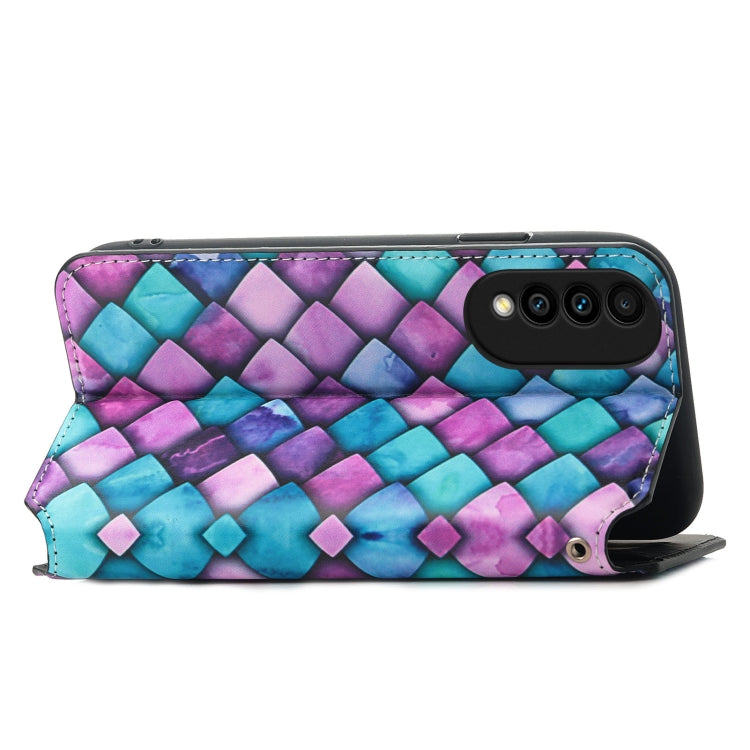 For Huawei nova 8 SE Youth Colorful Magnetic Horizontal Flip PU Leather Case with Holder & Card Slot & Wallet