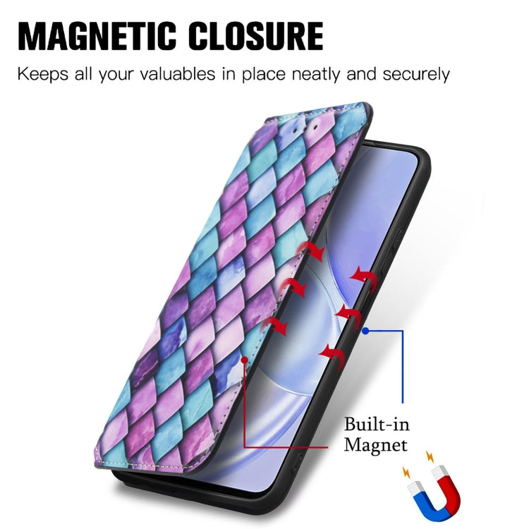 For Huawei nova 8 SE Youth Colorful Magnetic Horizontal Flip PU Leather Case with Holder & Card Slot & Wallet