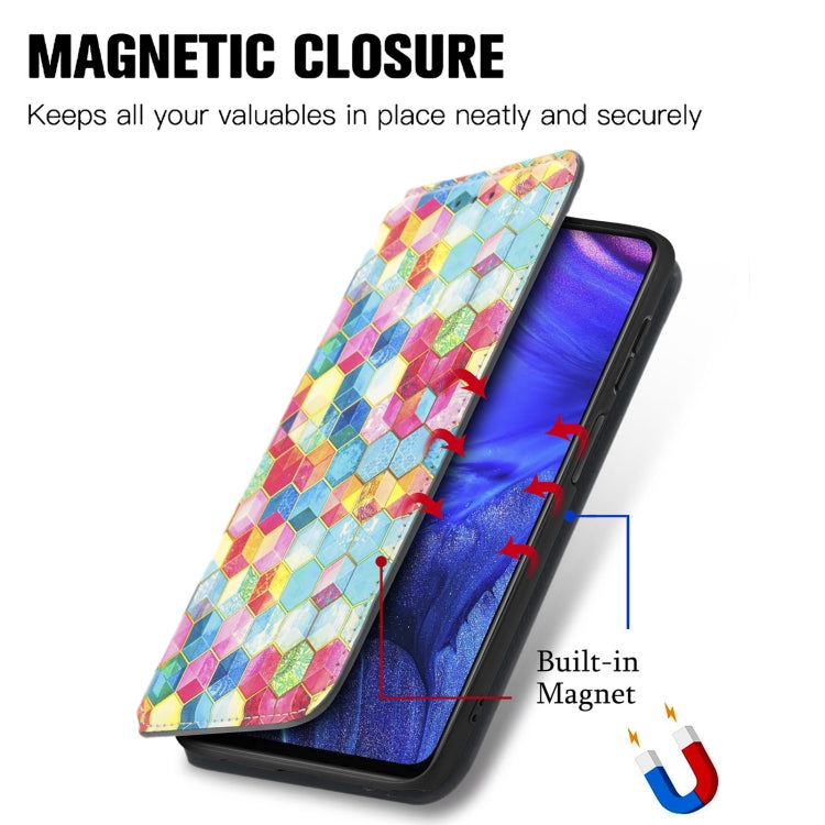 For Infinix Note 10 Pro Colorful Magnetic Horizontal Flip PU Leather Case with Holder & Card Slot & Wallet