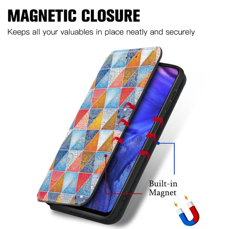 For Infinix Note 10 Pro Colorful Magnetic Horizontal Flip PU Leather Case with Holder & Card Slot & Wallet