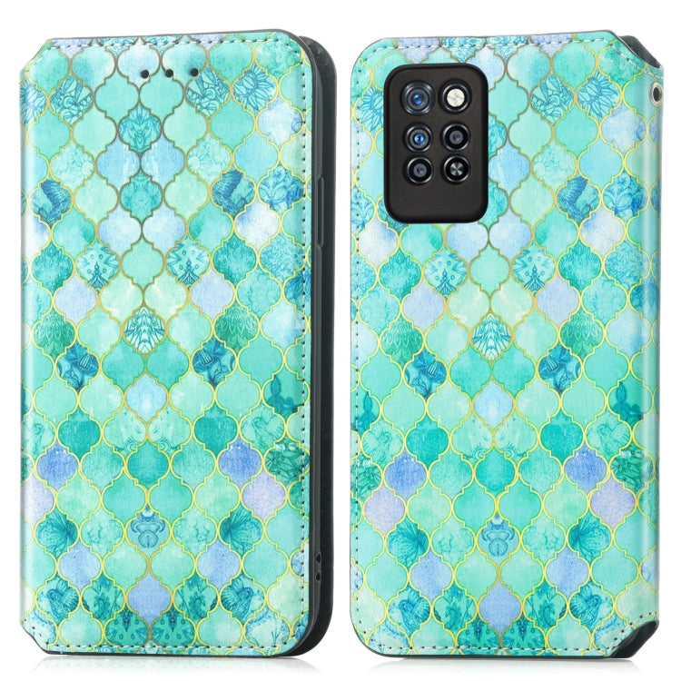 For Infinix Note 10 Pro Colorful Magnetic Horizontal Flip PU Leather Case with Holder & Card Slot & Wallet